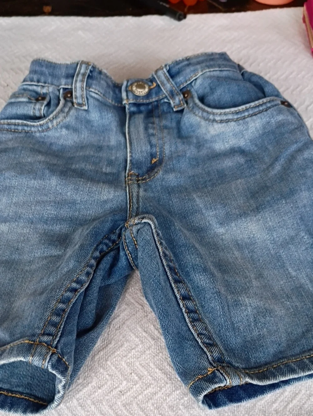 Levi's Light Blue Denim Kids Shorts